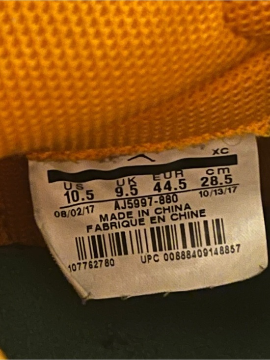 Nike Air Jordan 1 Retro High OG G8RD Orange Peel Gatorade Mens 10.5 AJ5997-880 main image 5